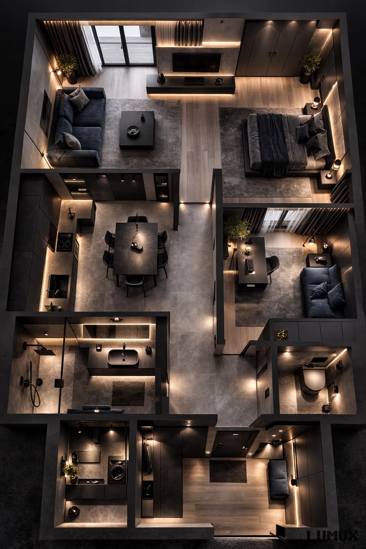 Residential Living Space — luxury villa interior